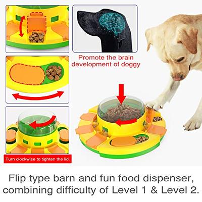 KADTC Interactive Dog Puzzle Toys for Boredom Stimulating Slow Food Feeder  Bowl,Puppy Brain Mental Stimulation Mentally Toy Treat Dispenser Advanced