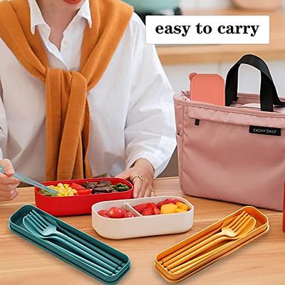 1 Camping Utensil Set, Reusable Utensils Set With Case, Travel Utensils, Portable  Utensils Set, Plastic Case For Travel Picnic Camping Or Daily Use - Temu