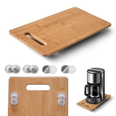 HouseJoy Mixer Slider Mat for Kitchen Aid Bowl Lift 45-5 qt Stand Mixer Wood Sliding Tray for Stand Mixer Kitchen Appliance Slider Easy to Move Mover