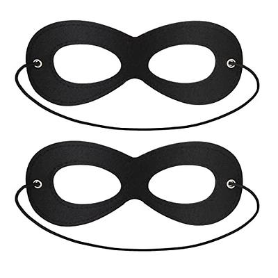 YOMORIO 2Pcs Lace Masquerade Blindfold Eye Mask Sexy Costume Lingerie  Accessories Black White Adjustable Couple Party Masks,#2