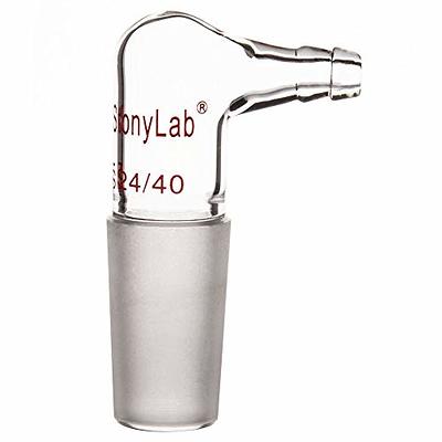Glass 90 Degree Bent Vacuum/Inert Gas Inlet Adapter - StonyLab