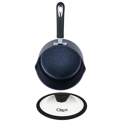 The All-In-One Stone Sauce Pan by Ozeri 100% APEO, GenX, PFBS, PFOS, PFOA,  NMP and NEP-Free German-Made Coating 