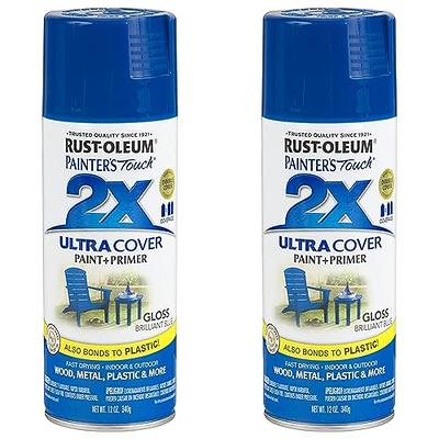 Rust-Oleum 12oz 2x Painter's Touch Ultra Cover Gloss Spray Paint Black