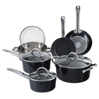 Oster Allsberg Non Stick Aluminum 10 Piece Cookware Set w/ Rose