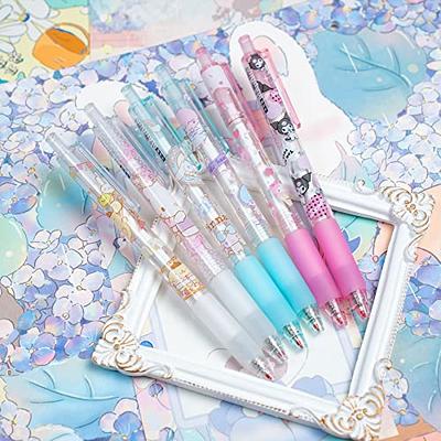NSJDDWN Kawaii Multicolor Pens 6 Pcs 0.5mm 10-in-1 Retractable Cute Pens  Kawaii Office School Supplies Kawaii Stationary for Kids, Girls, Boys