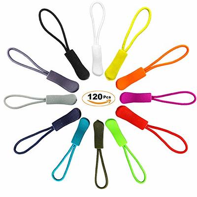 Honbay 10PCS Heavy Duty U Shape Nylon Zipper Pulls Zipper Tags