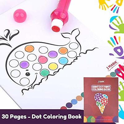 Soucolor Washable Dot Markers for Toddlers Kids Preschool, 10 Colors 2 oz  Bingo Daubers Paint Markers