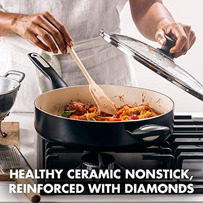 Rio Ceramic Nonstick 8 and 10 Frypan Set | Black