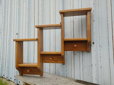 Oak Plate Rack, Plate Display Rack Oak Wall Shelf, Oak Mug Holder, Oak Wall  Hanging Plate Rack Shelf, Oak Wall Bookshelf, Oak Magazine Rack 