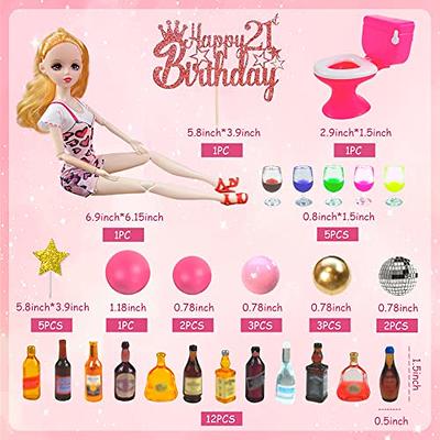  HONMEET 4 Sets Wine Bottle Toy Pendulum Gifts Under 25 Dollars  for Adults Fun Gifts Cute Mini Bottles Miniature Wine Glasses Miniature  Beer Bottle Cake Toppers Cake Toy Goblet Resin Drinks 