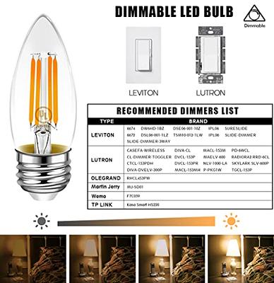 FLSNT Ampoule Edison E27 Équivalent 40W, ST58 Rétro LED à Filament