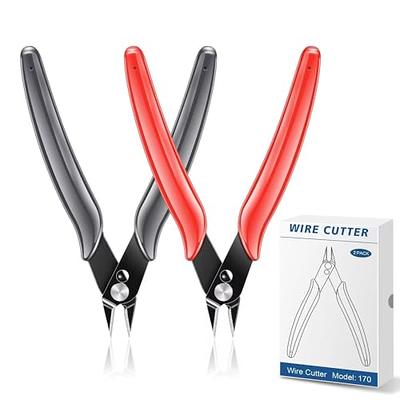 NICE-POWER 5 Inch Micro Flush Cutters, Wire Cutter with Internal Spring, Diagonal  Cutters for Jewelry, Electronics, Heating Wire, Model Sprue, Soft Copper  Wire Snips,Floral Art Scissors(2 pack) - Yahoo Shopping