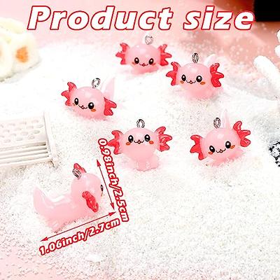 Junkin Animal Charms Axolotl Resin Charms for Jewelry Making Tiny Resin Animals Resin Figures Miniature Axolotl Ornament Sea Axolotl Animal Pendant