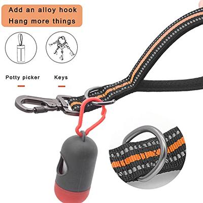 DTSFHTDAL Strong Heavy Duty Dog Leash Reflective Nylon Training Leash with  Soft Padded Double Handle and Swivel Lockable Hook for Large Medium Dogs  (Black 18.5in) - Yahoo Shopping