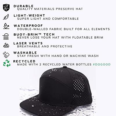 Salt Mafia 7-Panel Flat Brim Water-Resistant Performance Snap Back Hat,  Blackout - Yahoo Shopping