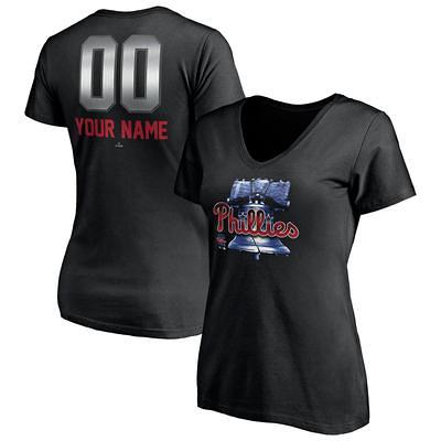 Women's Fanatics Branded Black Philadelphia Phillies Personalized Any Name  & Number Midnight Mascot V-Neck T-Shirt - Yahoo Shopping