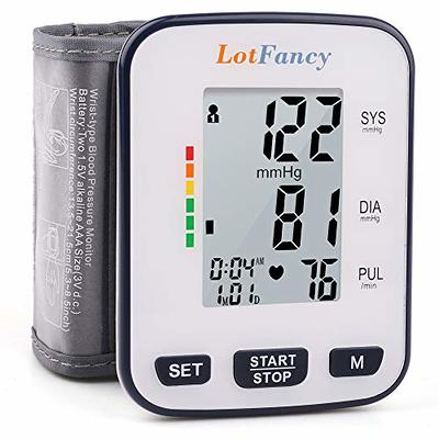 CHOICEMMED Wrist Blood Pressure Monitor - BP Cuff Meter with Display -  Blood Pressure Machine up 5.3-8.5 Wrists - Blood Pressure Tester Kit with