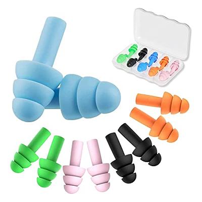 12PCS Reusable Silicone Ear Plugs Noise Cancelling Earplug Protector Study  Sleep