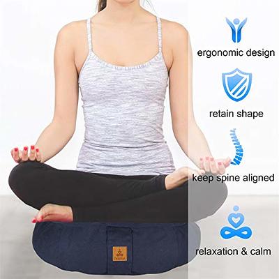 Gaiam Zabuton Soft Rectangular Meditation Floor Cushion Support