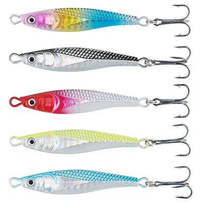 Lindy Rattl'N Flyer Spoon Hybrid Ice Fishing Lure Jigging Spoon, Silver  Shiner, 1/16 oz - Yahoo Shopping