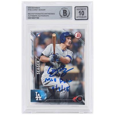 Jacob deGrom New York Mets Autographed 2014 Bowman Chrome Prospects MLB 1st #BCP73 Beckett Fanatics Witnessed Authenticated 10 Rookie Card