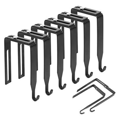 6 Pack Adjustable Over The Door Hooks Metal Cubicle Wall Hooks