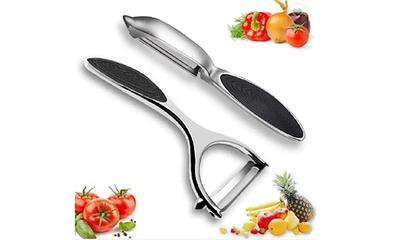 iMounTEK Vegetable Slicer Quick Potato Tomato Fruit Cutter Set With 3  Blades Stainless Steel Food Chopper