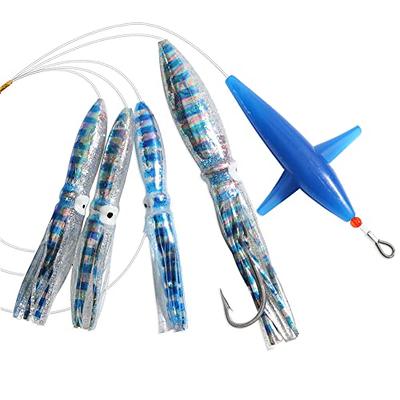 OCEAN CAT Fly FishTrolling Lures Baits with Rigged Hook 9/0 for Marlin Tuna  Mahi Mahi Dolphin Durado Wahoo Big Game Saltwater Fishing Tackle  (Blue+Spot- 8.5 in) - Yahoo Shopping