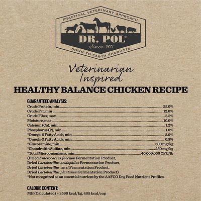 Dr. Pol Healthy Balance Chicken Recipe Dog Food - Dr. Pol