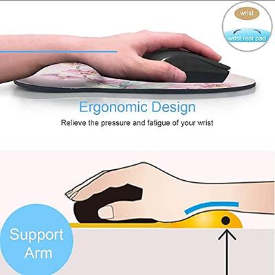 hueilm Ergonomic Mouse Pad Wrist Support,Pain Relief Mouse Pad