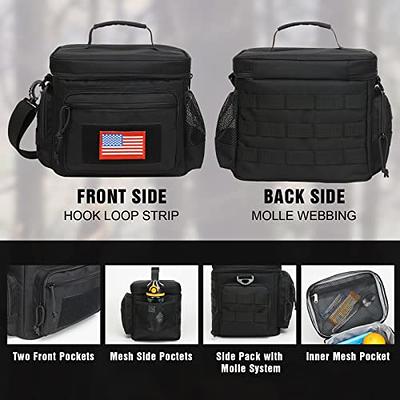 ATRIPACK Lunch Box for Men, Tactical Lunch Bag MOLLE Webbing Leakproof  Insulated Large Lunch Cooler Women Adult Meal with Adjustable Shoulder  Strap Durable Lunch Pail(Black) - Yahoo Shopping