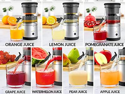 Electric Juicer Rechargeable - Citrus Juicer Machines with USB and Cleaning  Brus