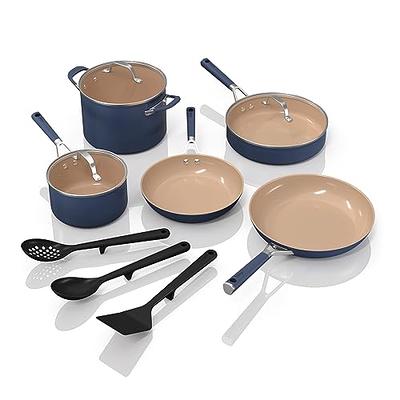 CAROTE 21Pcs Pots and Pans Set, Nonstick Cookware Sets, White Granite  Induction Cookware Non Stick Cooking Set w/Frying Pans & Saucepans(PFOS,  PFOA Free) - Yahoo Shopping