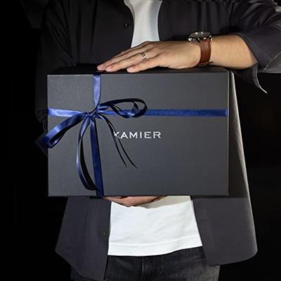  KAMIER Watch Box Case Organizer Display for Men,Two