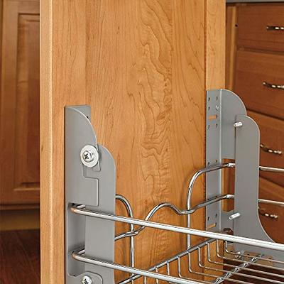 Rev-A-Shelf 12 Inch Width 2 Tier Wire Kitchen Base Cabinet Pull