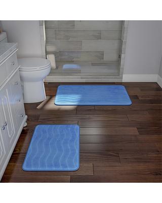 Lavish Home Memory Foam Shag 2-piece Bath Mat Set