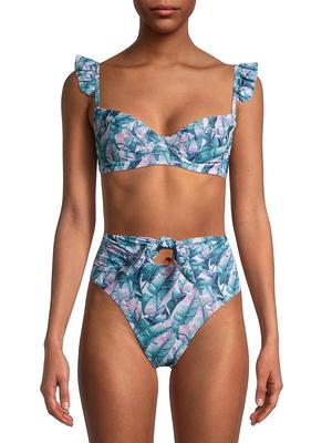 Women's Longline Keyhole Halter Bikini Top - Shade & Shore™ Black 34dd :  Target