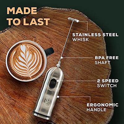 Milk Frother Handheld, Gbivbe Rechargeable Whisk Drink Mixer for Coffee  with Art Stencils, Mini Foamer for Cappuccino, Hot Chocolate Match, Frappe,  Hot Chocolate, Egg Whisk - Yahoo Shopping