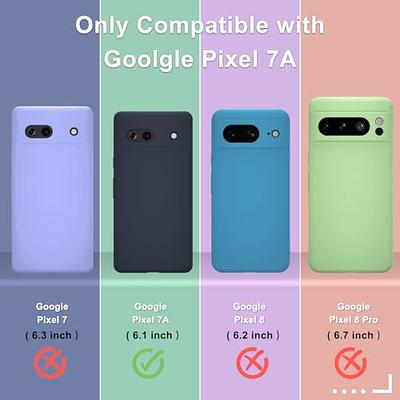 For Google Pixel 7A Case Slim Silicone Shockproof Phone Cover + Screen  Protector