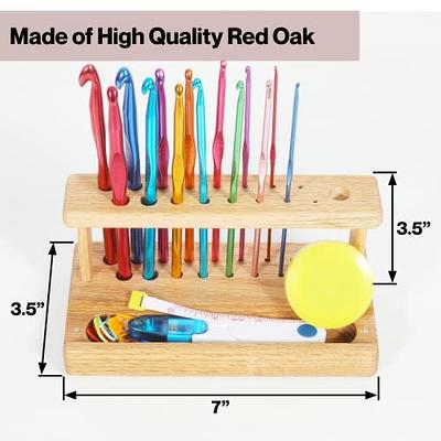 Olikraft 14-Piece Ergonomic Crochet Hook Set with Wooden Holder - Complete Crochet  Needle Kit for Crafting Enthusiasts, Includes Essential Crochet Accessories  - Yahoo Shopping