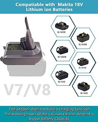 Dyson V8 Battery Adapter to Makita 18V Li-Ion Cordless Battery