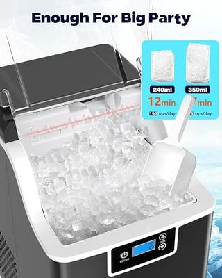 Countertop Ice Maker 6 Mins 9 Bullet Ice, 26.5lbs/24Hrs, Portable Ice Maker  Machine with Self-Cleaning, Bags, Ice Scoop, and Basket, for  Home/Kitchen/Office/Party - Yahoo Shopping