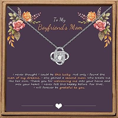 Gift for My Boyfriend's Mom Christmas, to My Boyfriend's Mom Necklace, Christmas Gift for My Boyfriend's Mom, Birthday Gifts