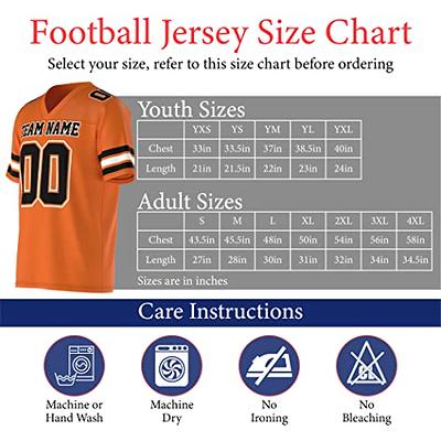  Custom Replica Football Jerseys Stitched or Printed  Personalized Team Name Number Fan Gift Adult Youth : Clothing, Shoes &  Jewelry