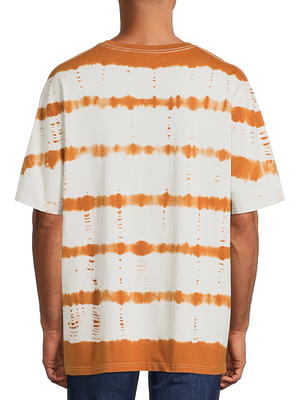 No Boundaries Men's Short Sleeve Tie Dye Elongated Tee - Walmart.com