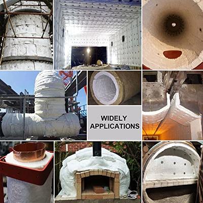 Ceramic Fiber Blanket Insulation Fireproof Blanket Thermal Insulation  Materials for Kilns Furnace Pizza Ovens Fire Bricks, Temperature Resistance