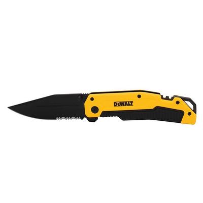 Husky 3 in. Sharpener and Nylon Handle Sporting 3 in. Steel Clip Point  Straight Edge Folding Knife Tactical Knife 90650 - The Home Depot