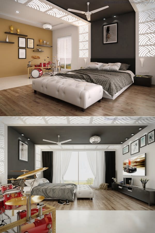 اجمل صور غرف النوم العصري 61