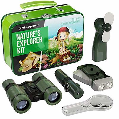 Outdoor Explorer Kit & Bug Catcher Kit with Binoculars Flashlight