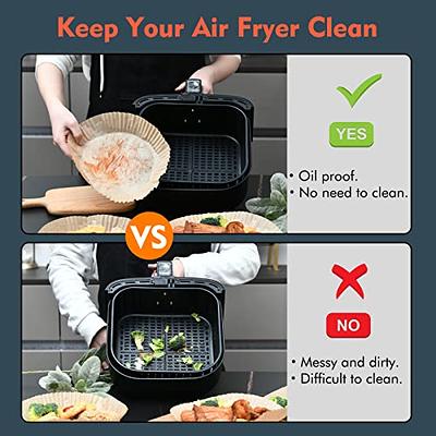 100 Air Fryer Disposable Paper Liners Accessories for Ninja Foodi Dual Air  Fryer